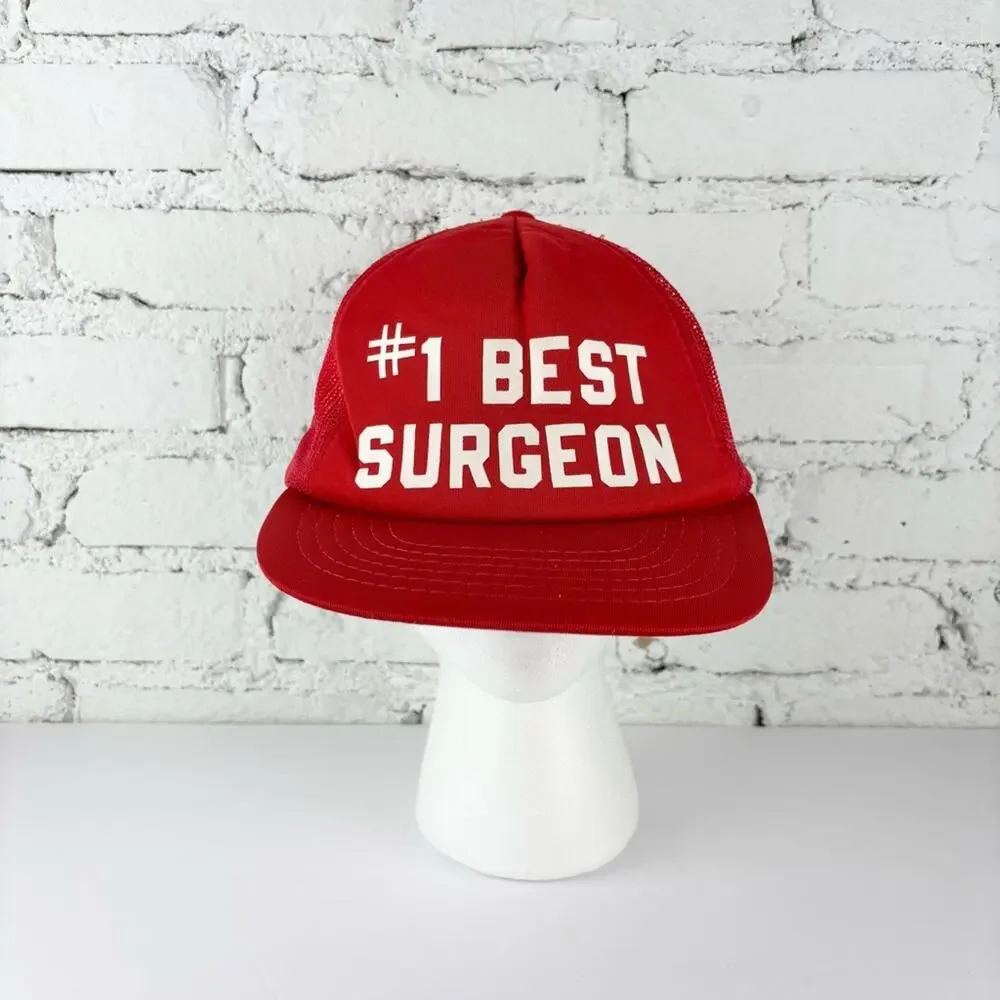 Vintage #1 Best Surgeon Trucker Snapback Hat